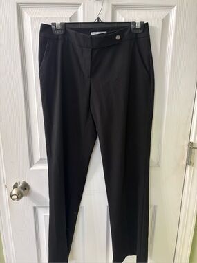 Calvin Klein Black ankle Pants with Silver Button